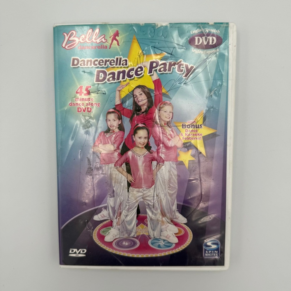 Bella Dancerella Dancerella‎ Dance Party DVD Spin Master 2005 TESTED